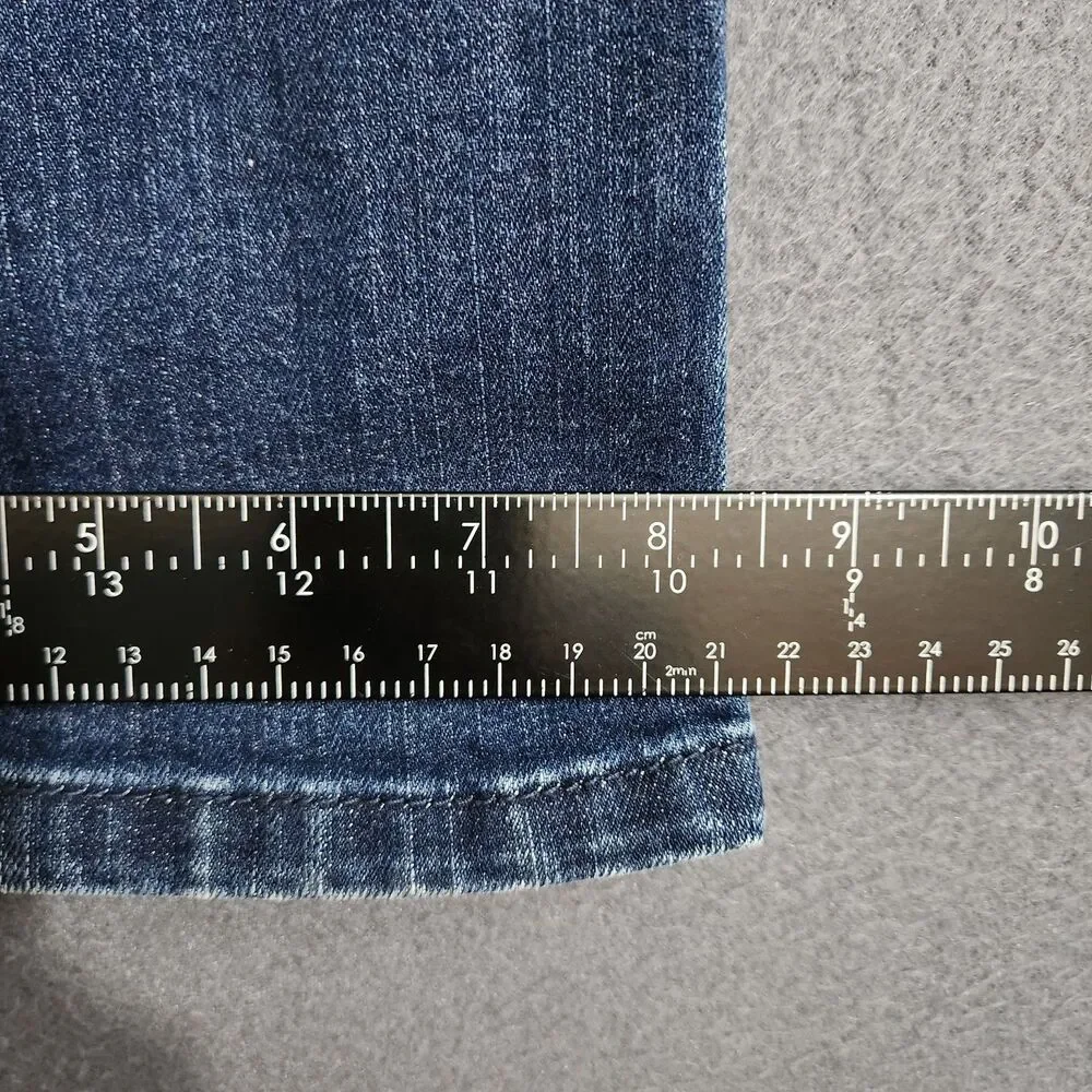 WHBM Women 2 Dark Wash Low Rise Bootcut Jeans